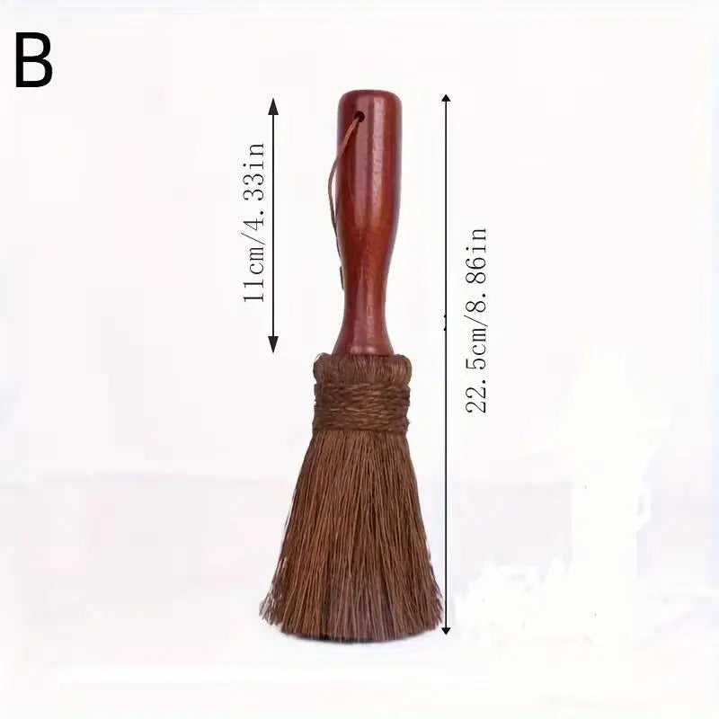 Palm Silk Wooden Handle Pot Brush Non-stick Oil Soft Hair Cleaning Brush Kitchen Stove Dishwashing Brush Cleaning Products