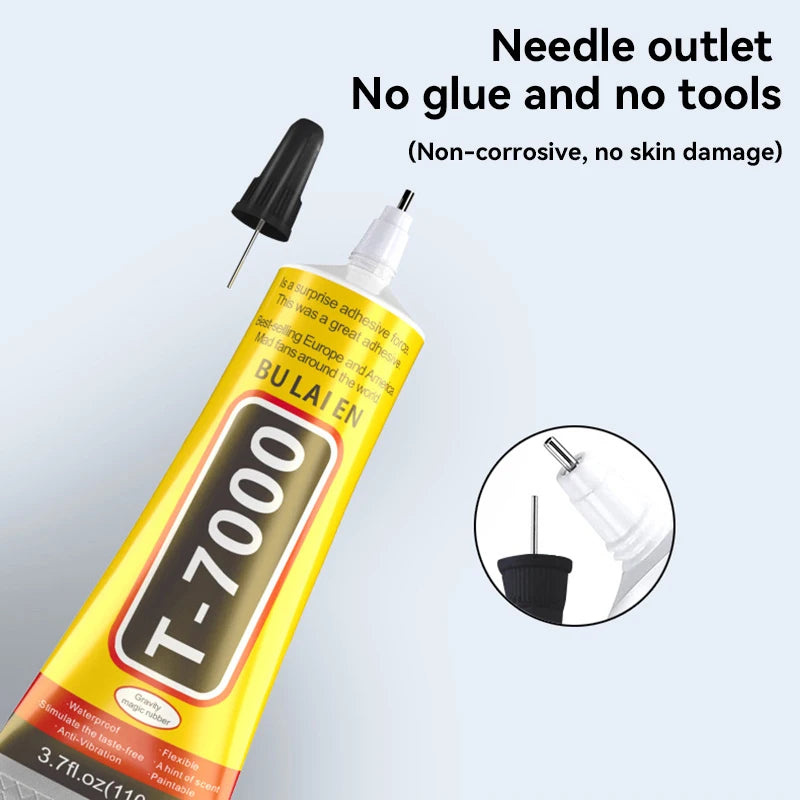 Glue Screen Repair Handmade DIY Glue Adhesive Universal Glass Plastic DIY Glue T7000 with Precision Applicator Glue 15/50/110ML