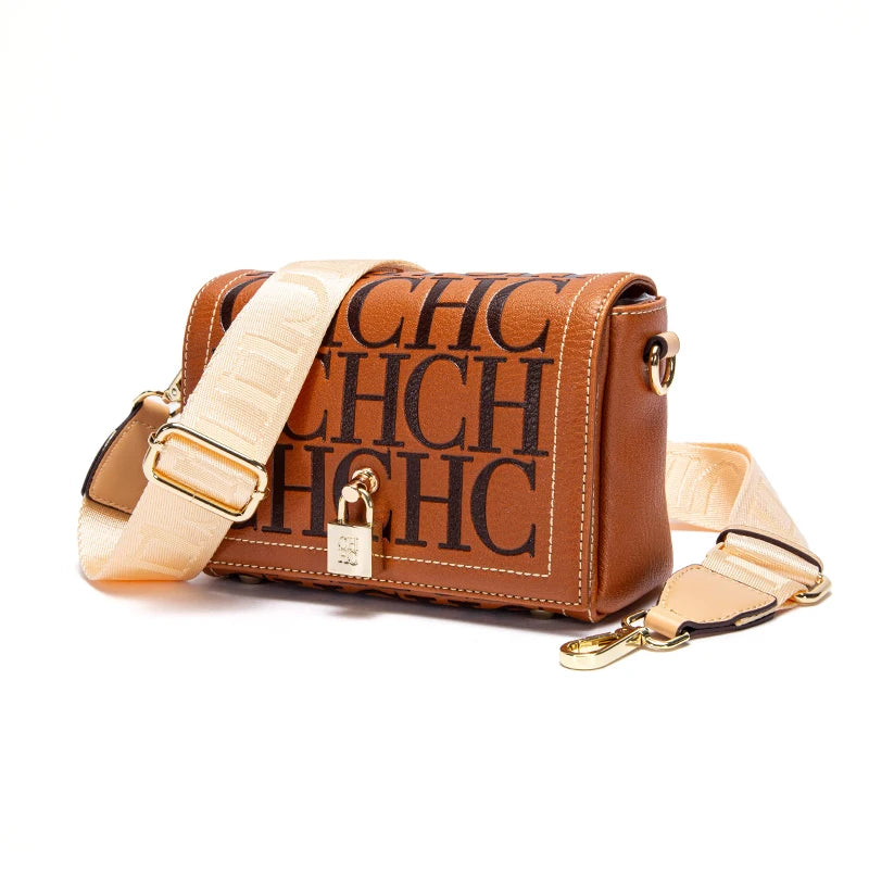 CHCH Crossbody Bag 2024 New Purple Magnetic Flip Cover Commuter Women's Bag Wallet