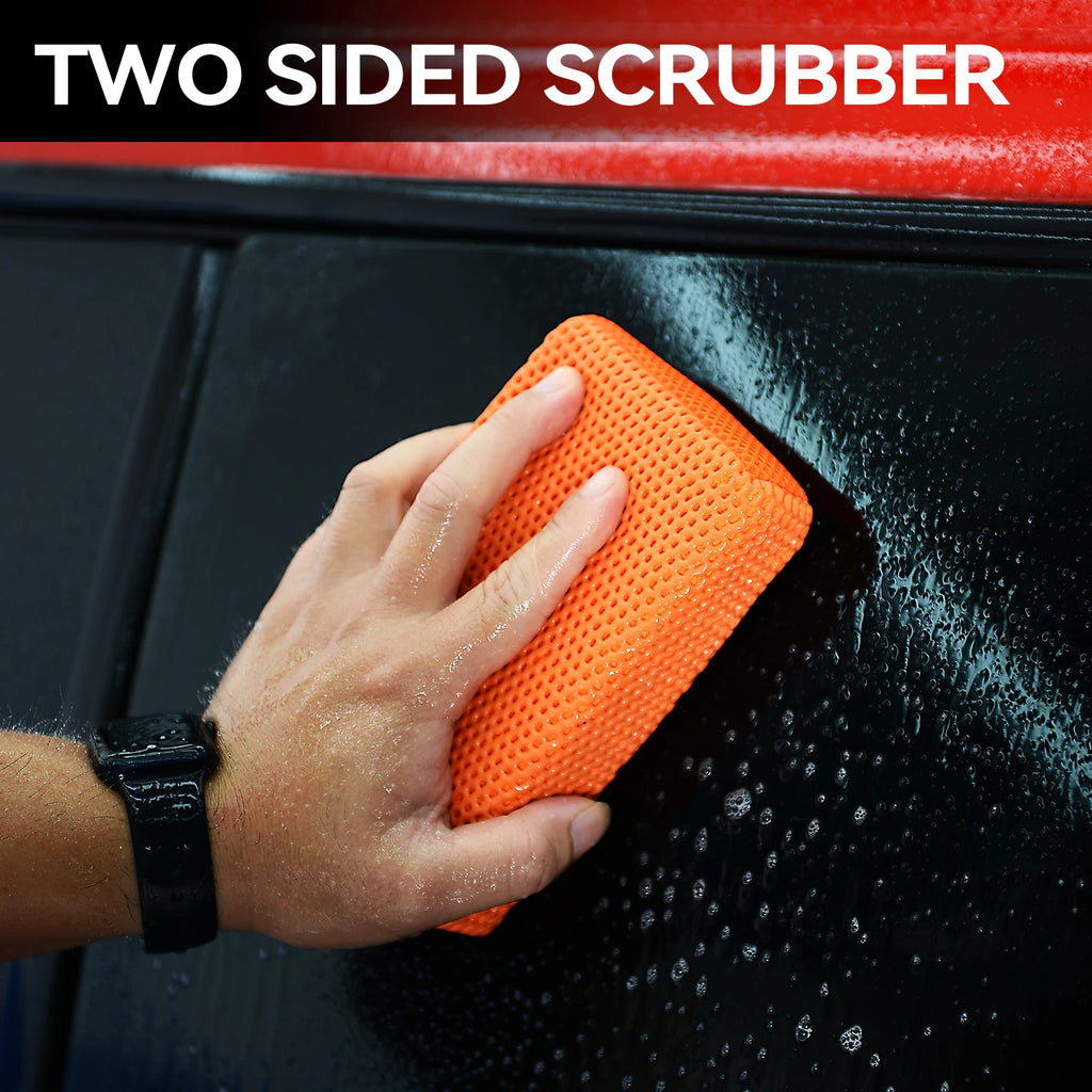 Fartrygo 2Pc Ultra Clay Scubber Bar Scrubber Car Magic Clay Sponge Block Cleaning Eraser for Car Wash Paint Detailing Claying
