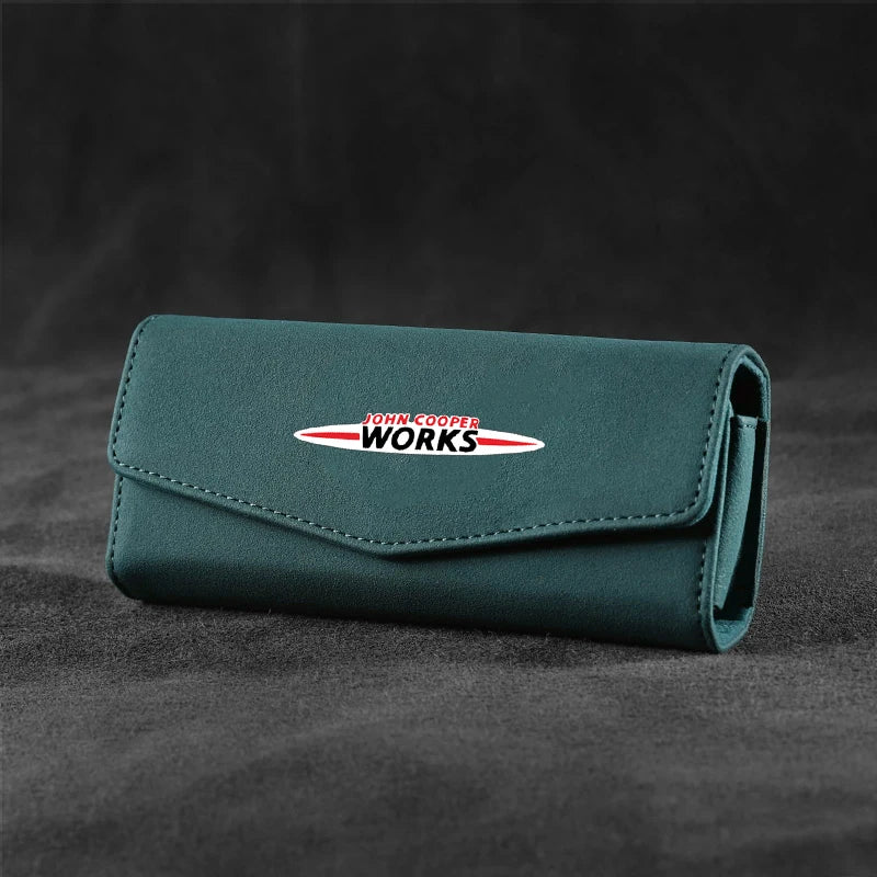 Car Glasses Case Sunglasses Storage Box Clip For MINI John Cooper S Works JCW R50 R52 R57 R58 R56 F55 F56 Countryman Accessories