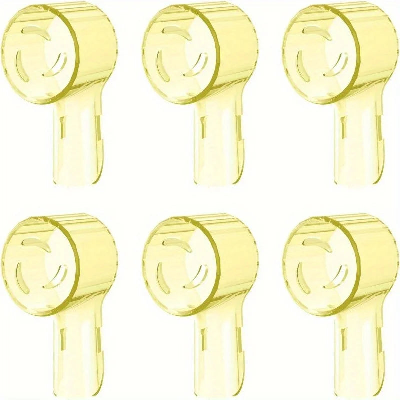 6pcsPortable Electric Toothbrush Head Protective Cover for Traveling on Business Trip Dust Cap of Brush Head Cover Bathroom Tool