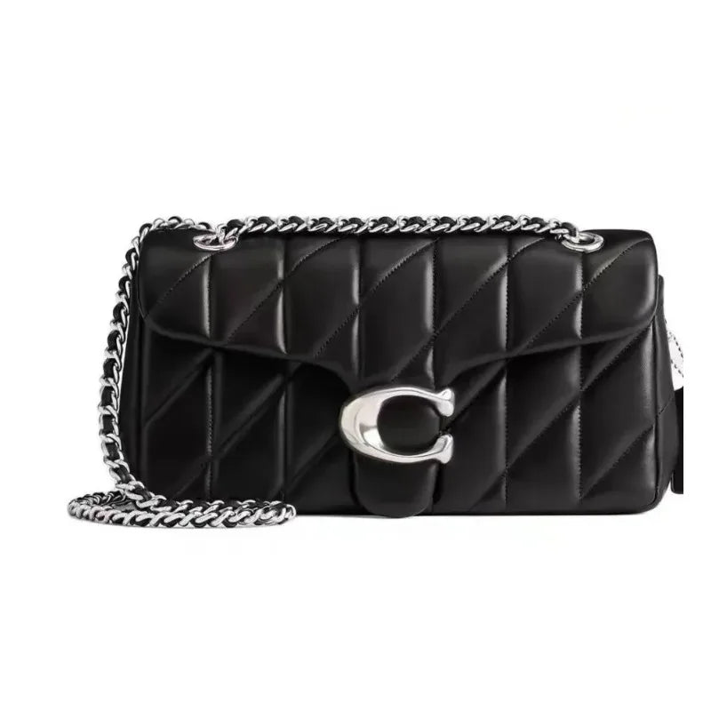 New high quality diamond pattern chain bag, shoulder strap messenger bag, small square bag