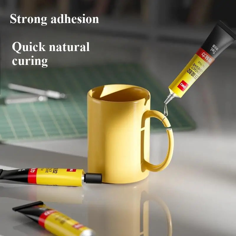Deli 7140 All-Purpose Super Glue 7ml Contact Adhesive Strong Bond for Wood Plastic Metal Rubber And Ceramics