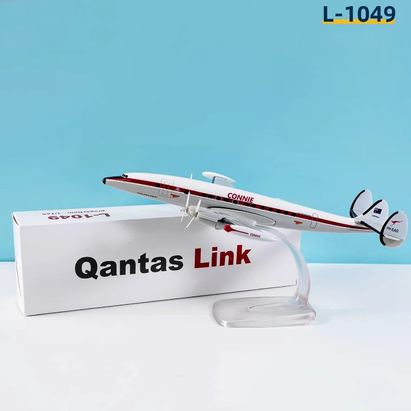 1:100/1:125 QANTAS CONNIE Lockheed L-1049 /Dash8-Q300 Air NEW Zealand Airlines TWA L-1049 Airplane Royal Dutch KLM Fokker FK-100