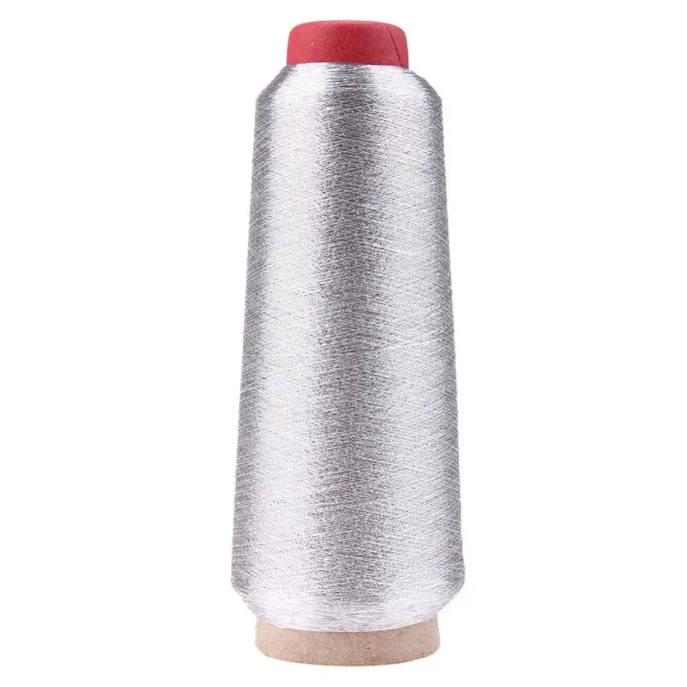 Metallic Thread Embroidery Gold Silver Machine Embroidery Threads Polyester Sewing Thread Spools for Embroidery