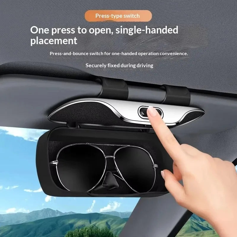 Car Sun Glasses Storage Box Clip Roof Eyeglasses Case Fit Mercedes W204 W205 W222 E210 E211 E212 E213 Auto Interior Accessories
