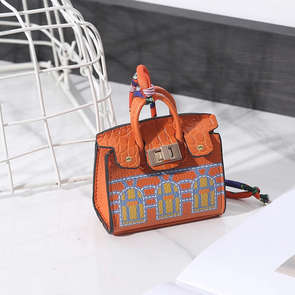 New Mini House Small Bag, Handheld, Portable, Hand Rope, Bluetooth Earphone Bag, Zero Wallet, Multi Functional Small Bag