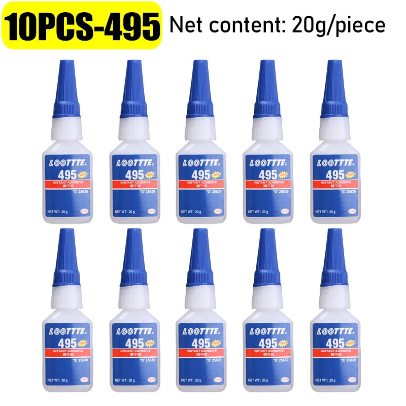 10/1pc 495/401/406 Strong Glue Quick Drying Instant Liquid Glue High Temperature Resistant Adhesive for Metal Plastic Wooden