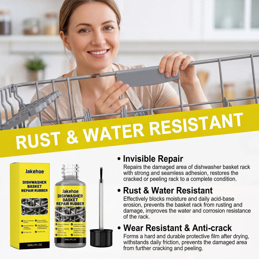 Dishwasher Basket Repair Glue Waterproof Rust Proof Strong Long Lasting Bond Quick Dry Touch Up Adhesive  for kitchen Utensil
