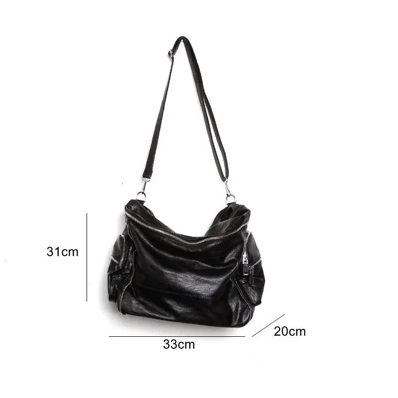 Fashion Big College Student Class Crossbody Bags for Women Large Capacity Anime Bags Zipper Multi Pocket Designer Bags Luxury