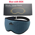 Bluetooth Sleeping Headphones 3D Eye Mask Travel Music Play Soft Elastic Breathable Stereo Music Earphones with HD Microphone