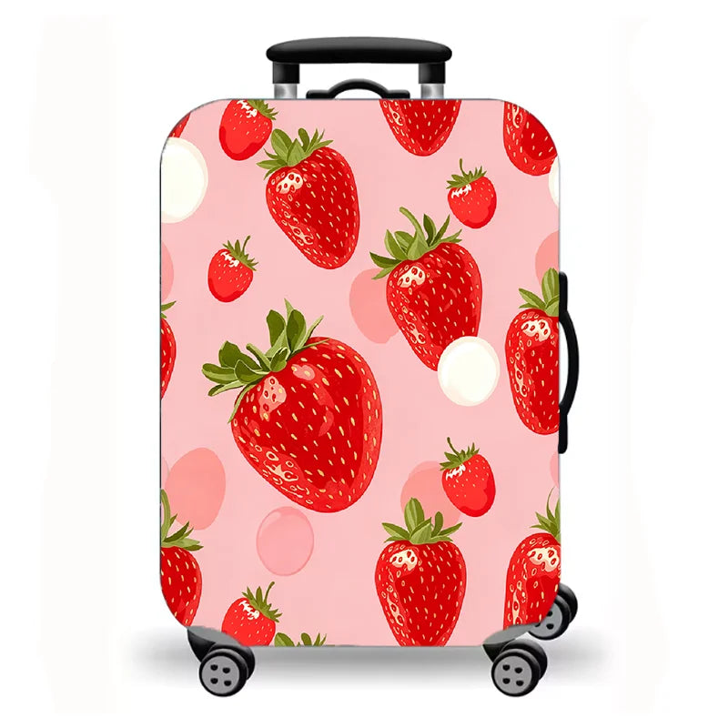 Washable starry sea view landscape printed suitcase cover, elastic all-inclusive protective cover suitable for trolley suitcases