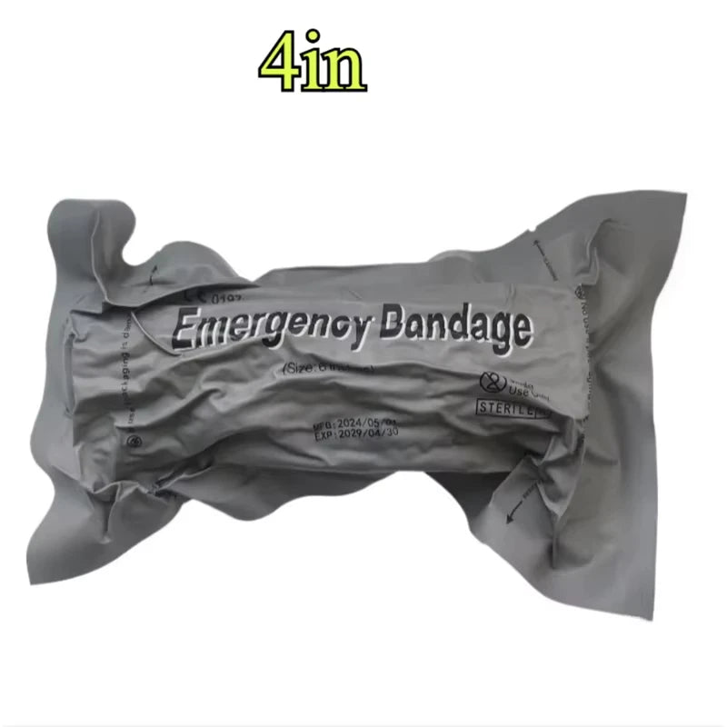 1pcs Medical Trauma Kit Israeli Bandage 4/6inch Emergency Security Protection for Outdoor Camping Hiking Wound First Aid