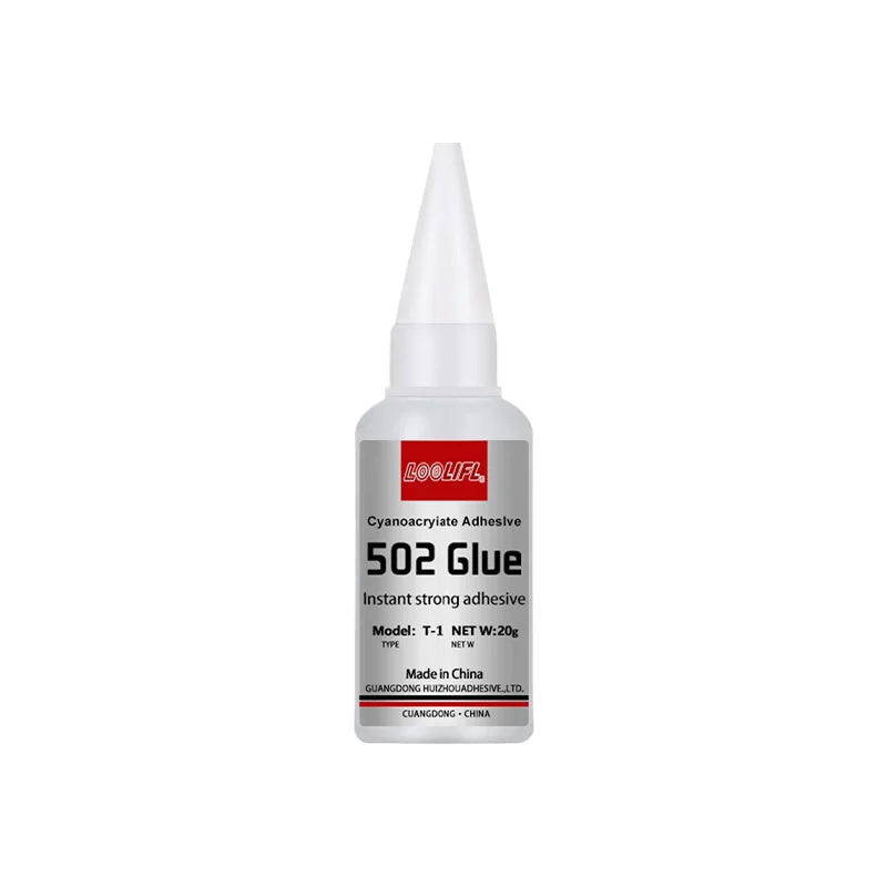 LOOLIFL 502 Super Glue Instant Quick-drying Cyanoacrylate Adhesive Leather Rubber Glass Wood Metal Strong Bond Liquid Glue Tool