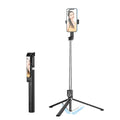 1.7M Extendable live Tripod Selfie Stick Support LED Ring Dual light mirror Stand 4 in 1 Phone Mount for Android IOS Cell Phone