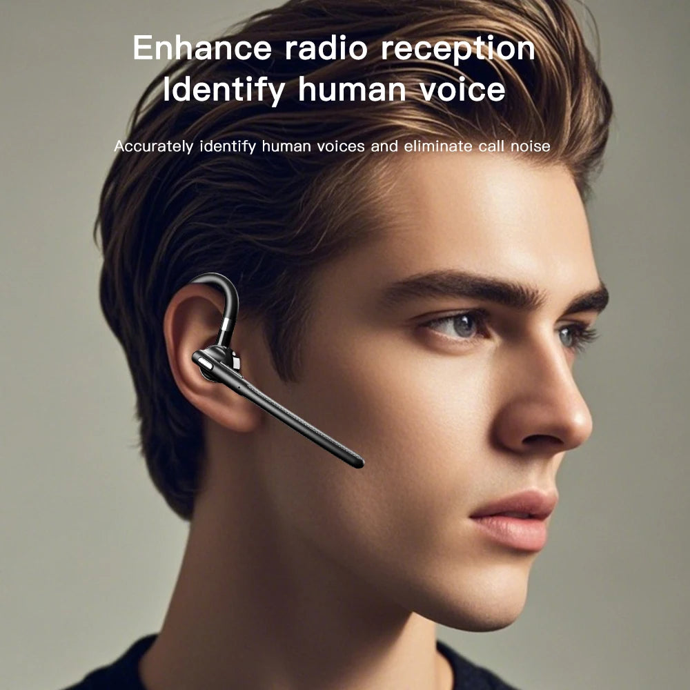 Bluetooth Earphones 5.4 Headphones Stereo Handsfree Noise Canceling Wireless Business Headset With ENC Mic For All Smart Phones