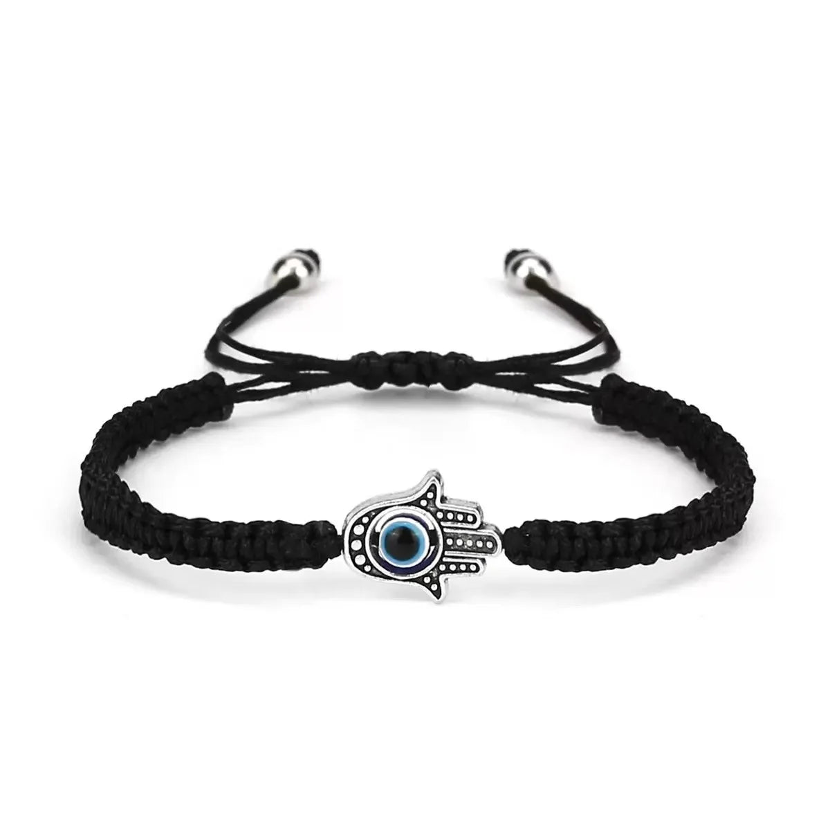 Pulseras Hombre Weaved Men's Fatima Hamsa Hand Bracelet Man Braided Turkish Evil Eye Bracelets For Men Women Spiritual Jewelry