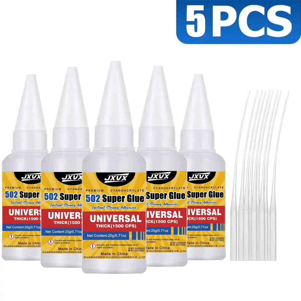 15PCs 502 Super Strong Glue Sticks All Instant Adhesive Very Strong Adhesives Seconds Cianoacrylate Epoxy Cyanoacrylate Forte Tails Tapes for Hard Plastics, Crafts, Ceramics, Wood,Frame, Leather, Metal, Strong Bonding