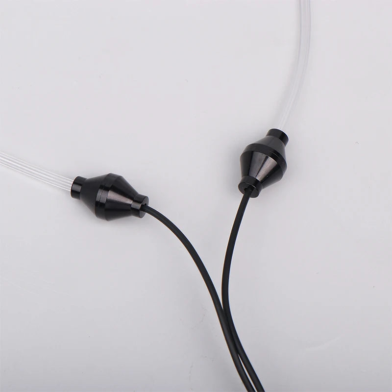 3.5mm Air Tube Earphones With Mic Universal Anti-Radiation Binaural Music Games Earphones For Phone