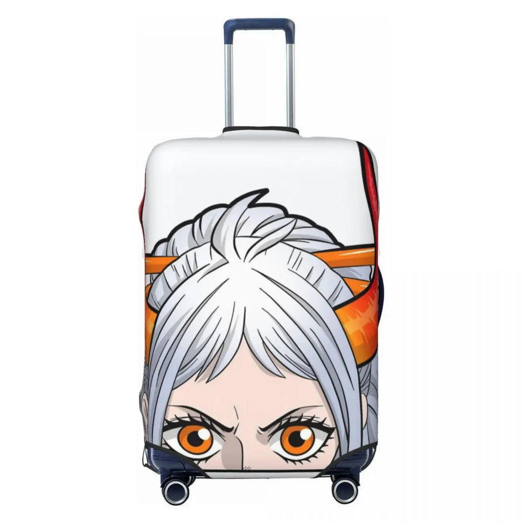 The Cheerful Pirate Flashing Victory Signs Suitcase Cover Flight Anime One Piece Elastic Luggage Case Cruise Trip Protection