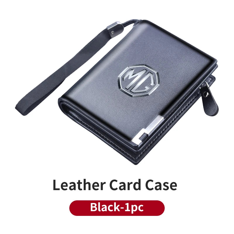 Leather Car Driver License Credit ID Card Holder Case Wallets For Morris Garages MG 6 3 5 7 TF ZR ZS HS GS GT Hector RX5 Gundam