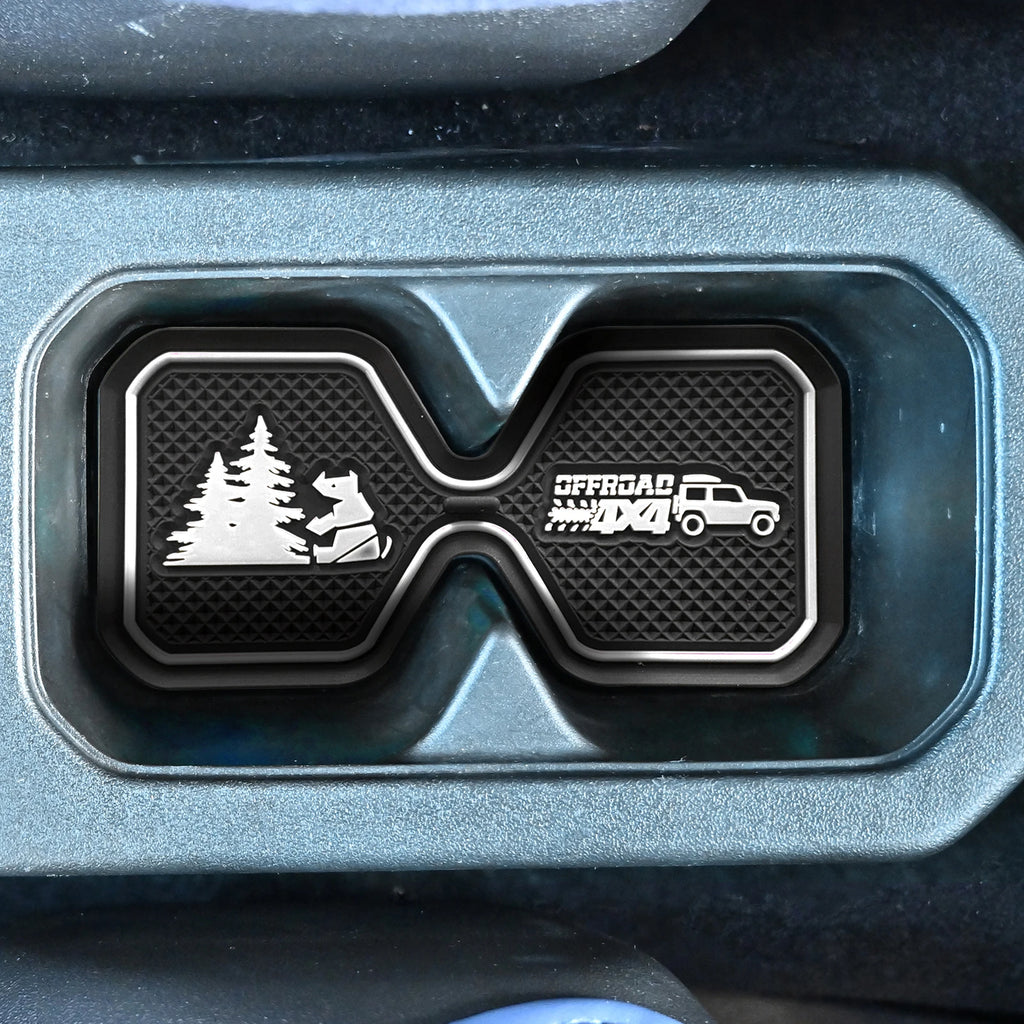 Noctilucent Car Cup Coaster Slot Pad for New Suzuki Jimny JB64/JB74 2019-2022 Anti-Slip Mat Pocket Mat Interior Cup Holder Pad