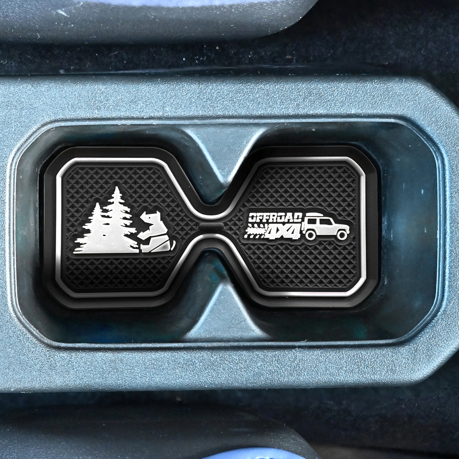Noctilucent Car Cup Coaster Slot Pad for New Suzuki Jimny JB64/JB74 2019-2022 Anti-Slip Mat Pocket Mat Interior Cup Holder Pad