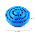 Hot 1pcs Round Shape Plastic Hard 100pcs 1-13mm Drill Bit Storage Case Stand Blue Hole Bore Plastic Organizer Container Box