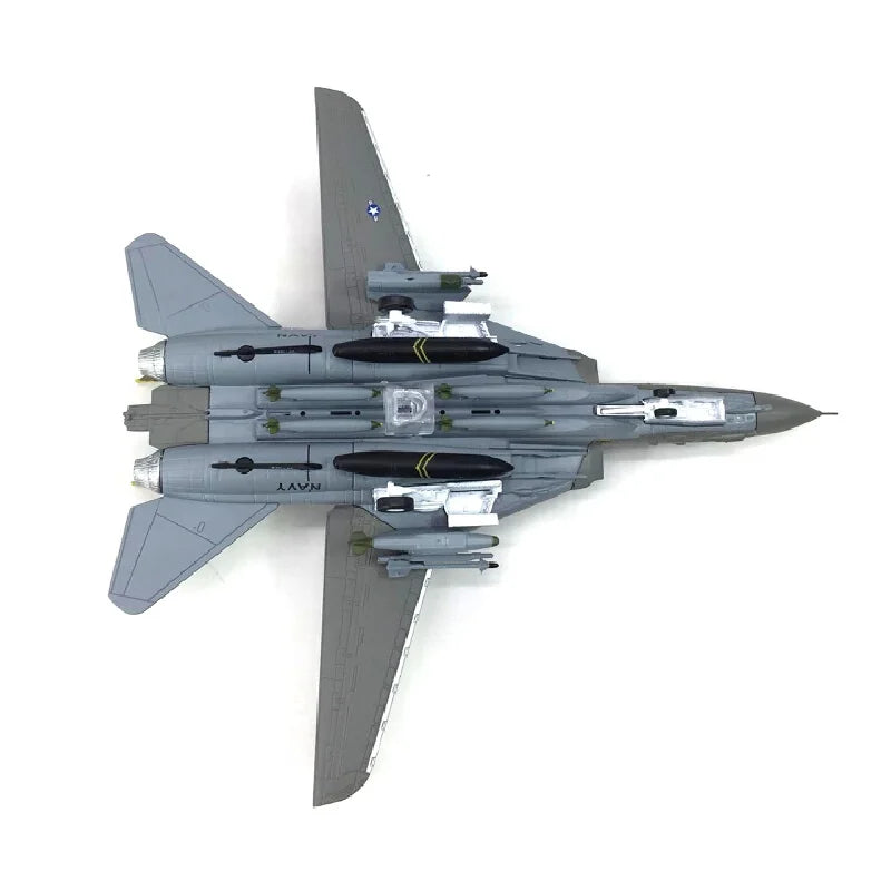 1:100 Diecast Model Toy F-14 Super Flanker Jet Fighter Aircraft Alloy Fighter Model Collectible Model Airplane Toy Festival Gift