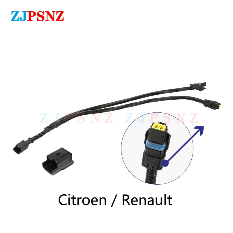  Car Snail Horn 1-in-2-out Non-Destructive Plug Wiring Harness Horn Plug Speaker Adapter Pigtail Socket 2Special Line Beam Horn