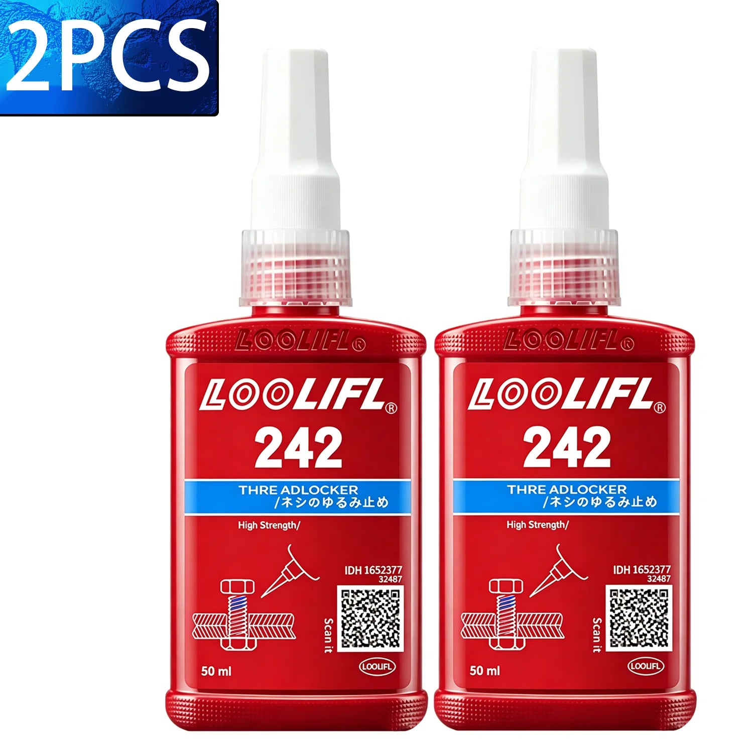 242 272 50mlThreadLocker Screw Glue Quickly Cured Thread Locking Agent Anaerobic Adhesive Corrosion-Resistant Anti-LooseningGlue