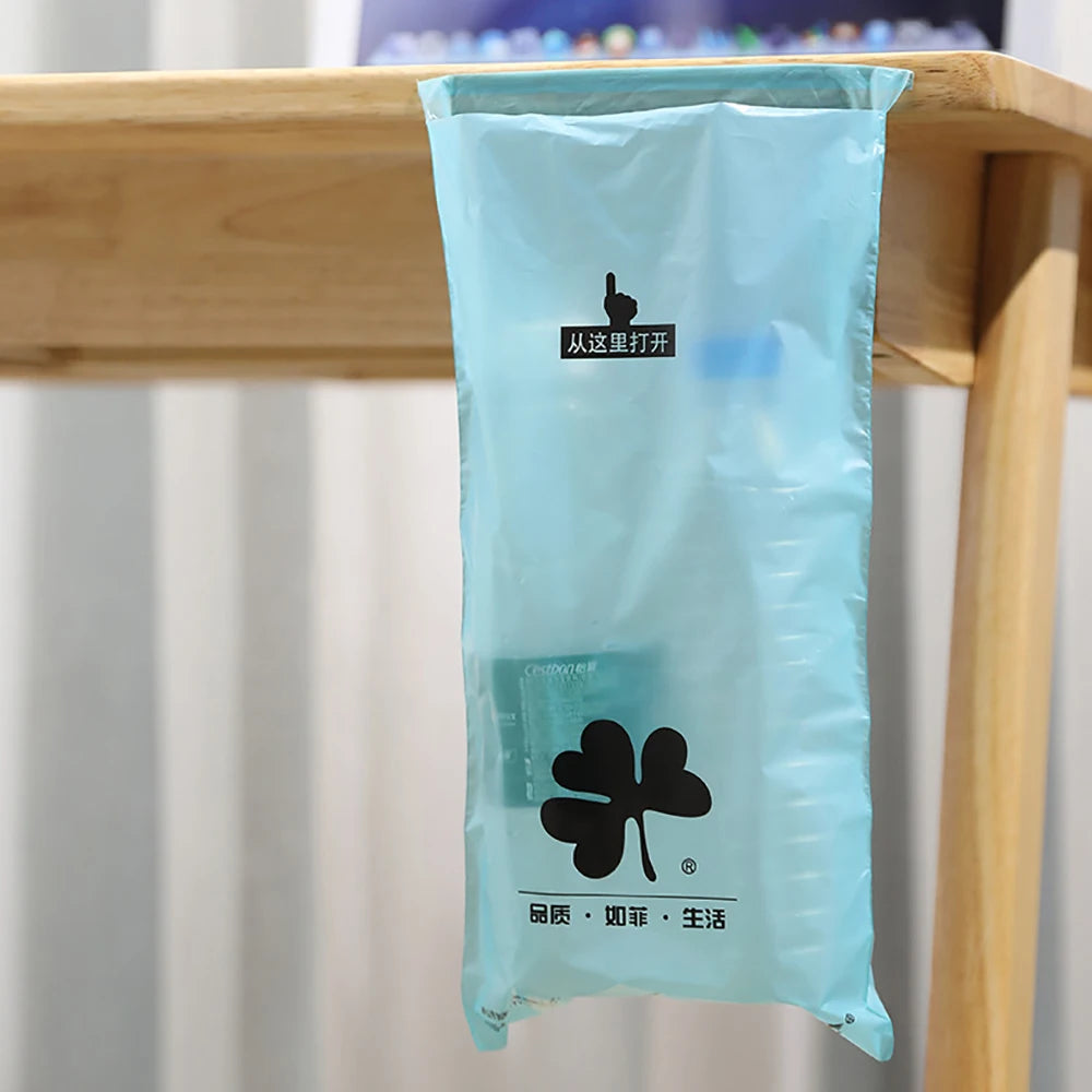 50pcs/Pack Disposable Car Garbage Bag Trash Rubbish Bag Sticking Litter Bag Portable Auto Seat Back Hanging Trash Bag Car Home