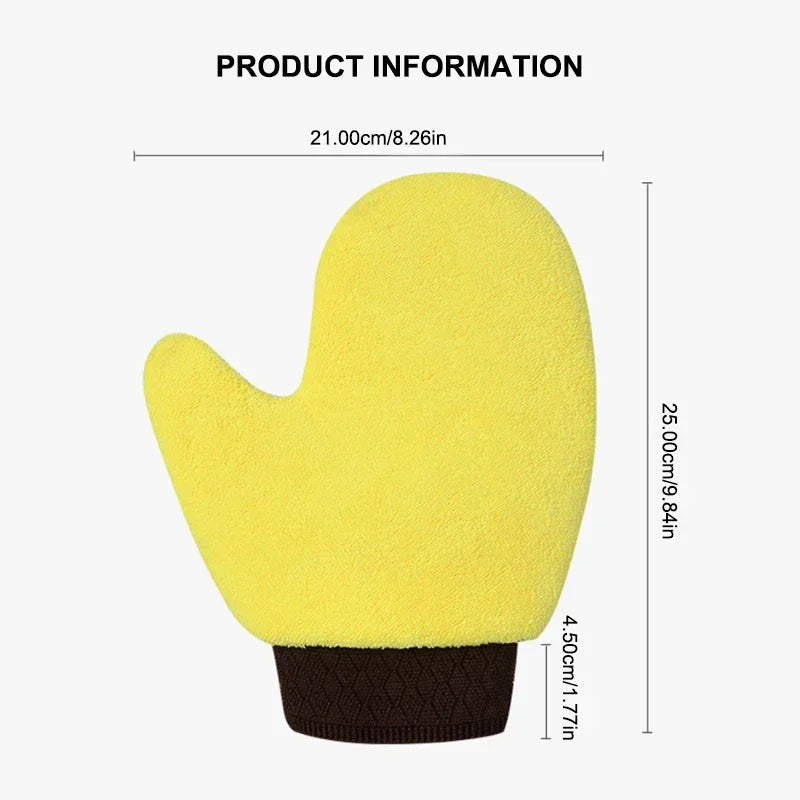 Car Wash Glove Double-Faced Coral Fleece Auto Cleaning Mitt Gloves Car Window Door Glass Paint Cleaner Care Products