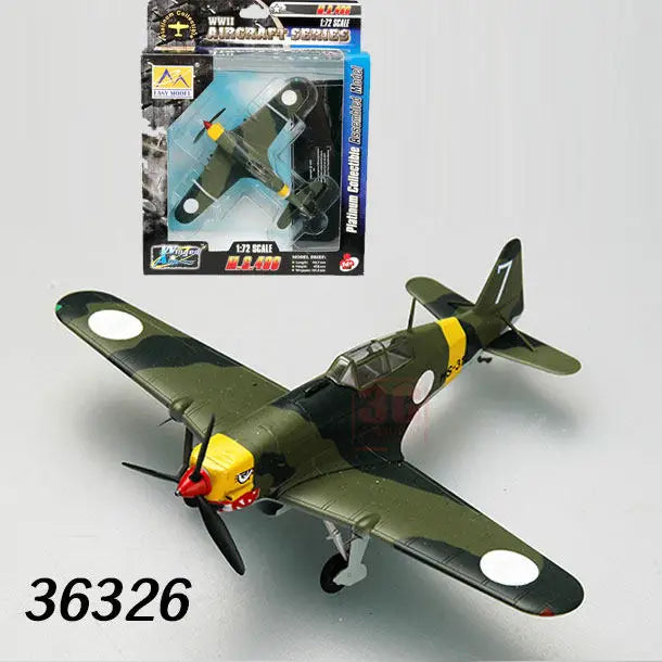 Easymodel 1/72 Scale Finished Military Aircraft Model Fighter Helicopter WWII and Modern Propeller Plane for Collection Display