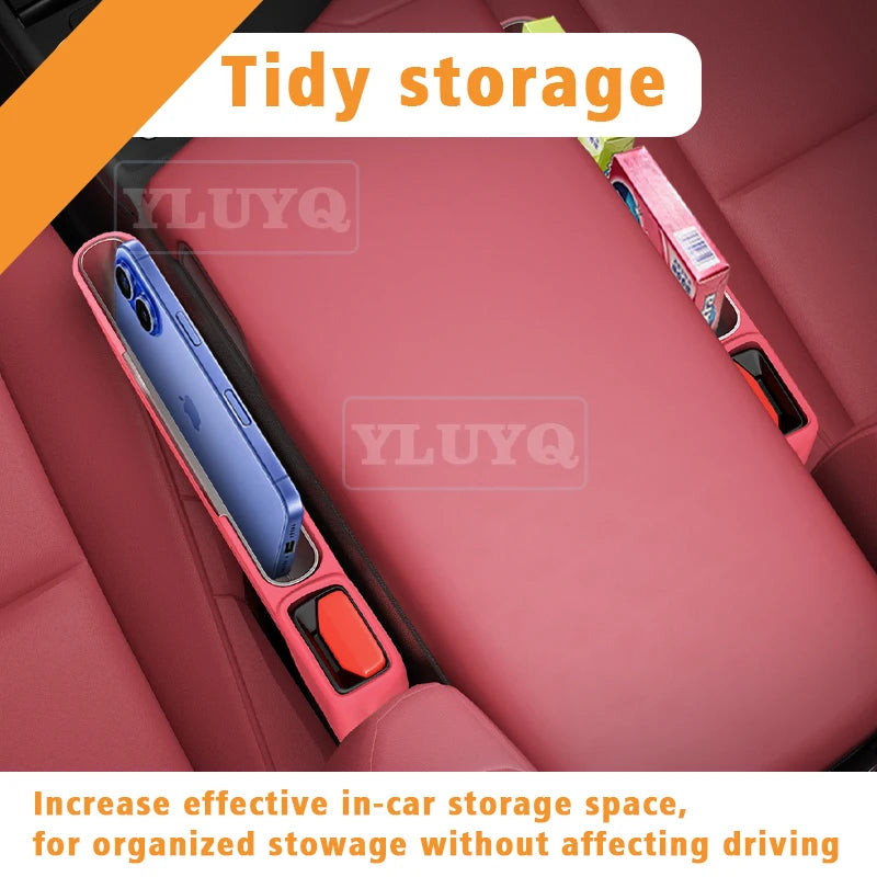For Audi A3 A4 Seat Belt Storage Box A5 A6 A7 Q5 Q6 Q7 Q8 S4 S5 S8 RS5 RS6 Silicone Seat Side Gap Storage Box Car Accessories
