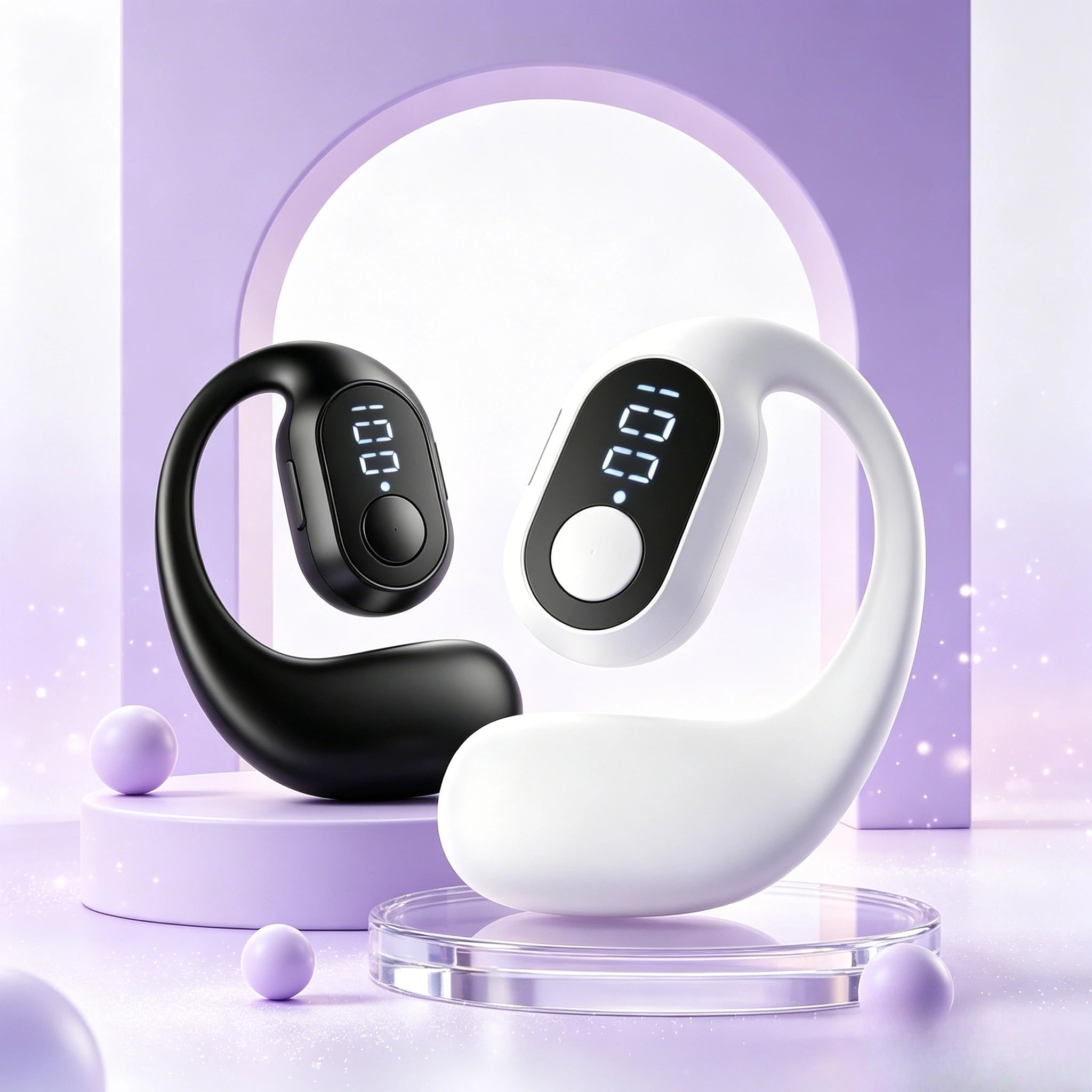 KY2PRO Wireless Headphones OWS Earhook Music Sports Noise Canceling Headphones