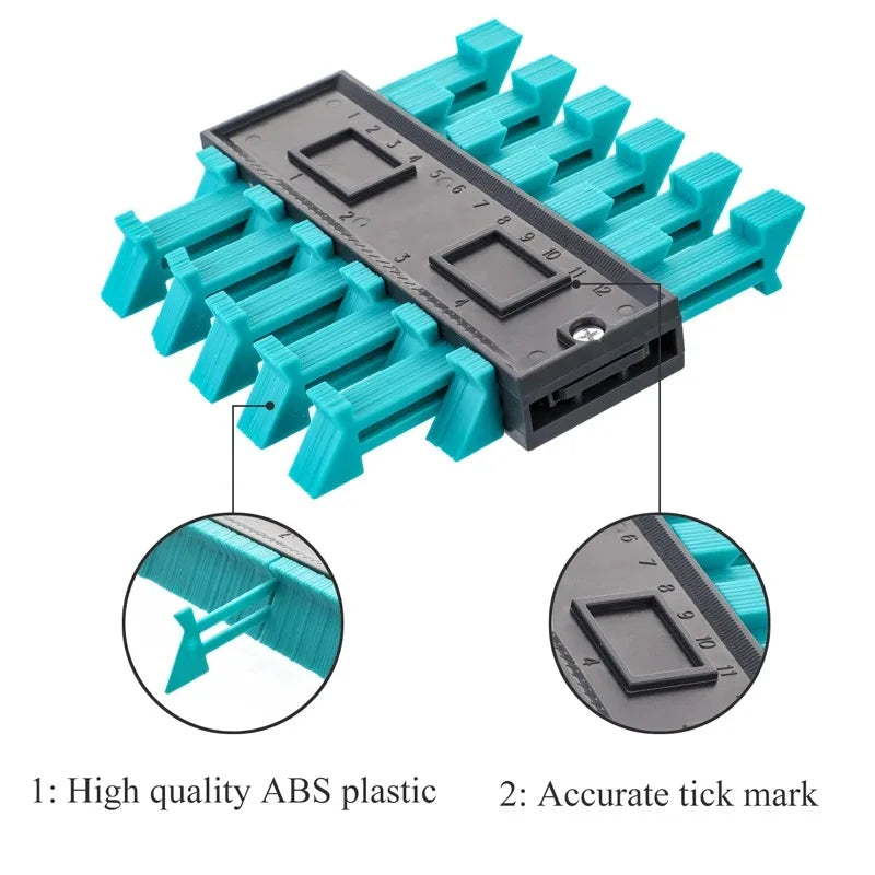 Building Woodworking Measuring Instrument Ceramic Tile Tool Contour Gauge Line Copier Ruler Cutting Template