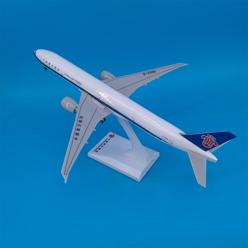 30cm Chinese Airbus & Boeing Airplane Model Diecast Resin with LED Light