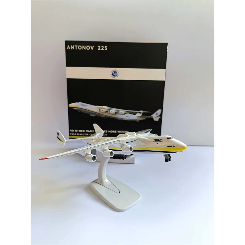 2026 New 1/400 Scale 20CM Diecast Metal Alloy Ukraine Antonov An-225 "Mriya" Airplane Model Replica Model Toy Collection Display