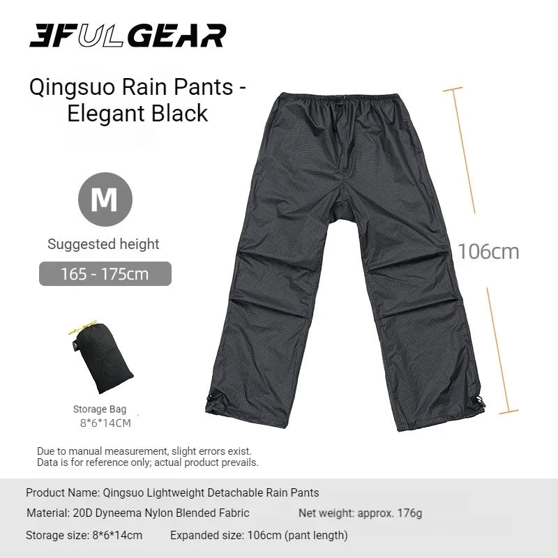3F UL GEAR Lightweight Split-type Raincoat Rain Pants Outdoor Hiking Cycling Off-road Mountaineering Rain Gear For Men And Women