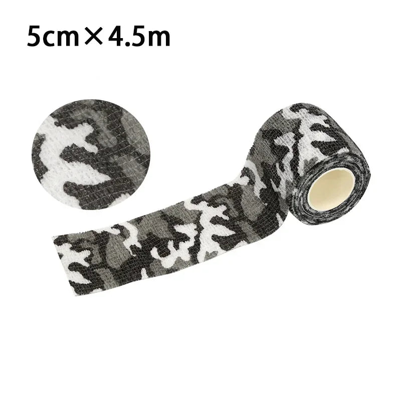New Self Adhesive Non-woven Colorful Bandage Survival Elastic Band Wound Protection Joint Fixation Outdoor Emergency Equipment