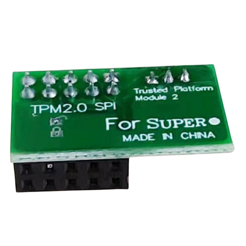 For -AOM-TPM-9670V-S Vertical TPM 2.0 9-Pin-A09G