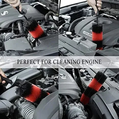 Portable Car Wheel Tire Detailing Brushes Car Wheel Rim Cleaning Maintenance Tool Kit Car Bicycle Motorcycle Cleaning Tools