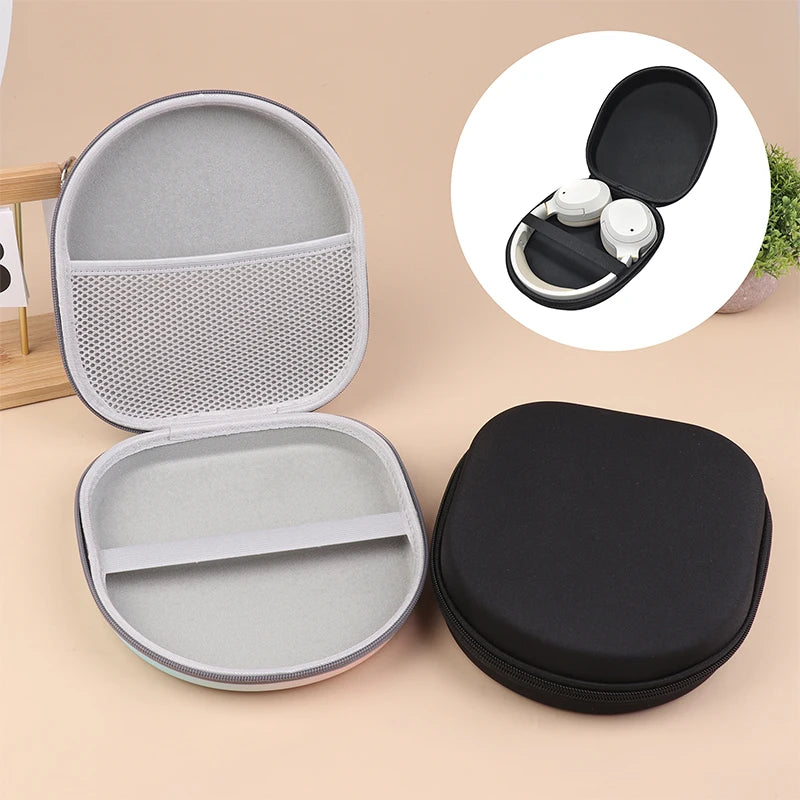 【C】1PC Hard EVA Storage Earphone Carrying Pouch Headphone Case For WH-CH720N WH-1000XM4 MDR-ZX100 Headset Travel Bag