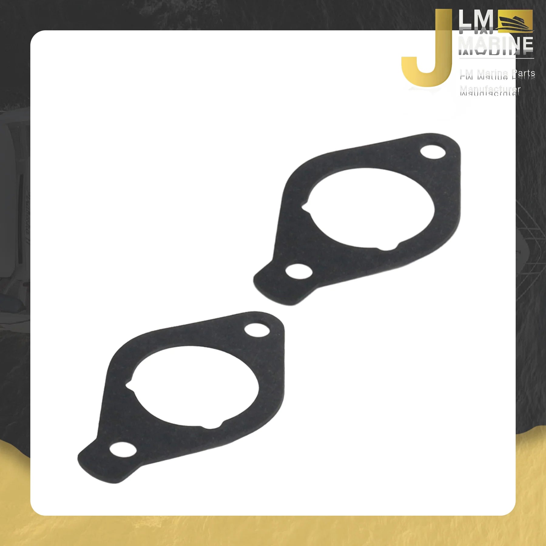 JLM Marine Outboard Carbs Carburetor Gasket for Yamaha 20HP F20 F15C F20C 4 Stroke 6AH-13646-00 Boat Motor