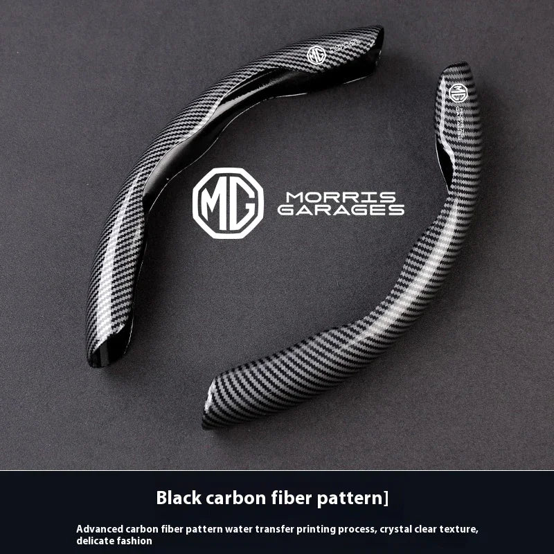 For MG ZS MG5 GS HS GT ZST MG3 MG6 MG7 Hector EZS MG3SW EZS-Pure Pilot Accessories Car Carbon Fiber Texture Steering Wheel Cover