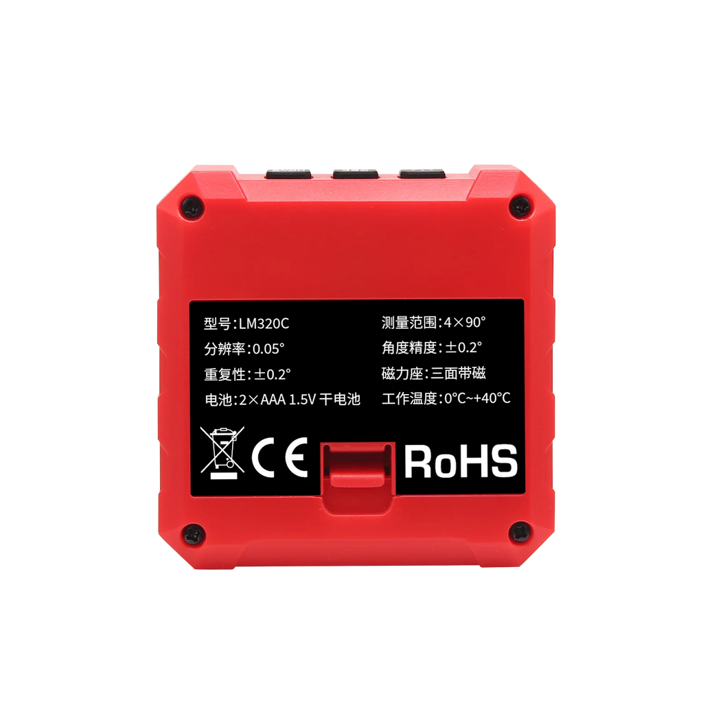 UNI-T LM320C high-precision mini electronic angle meter with magnetic level and angle ruler for measuring slope