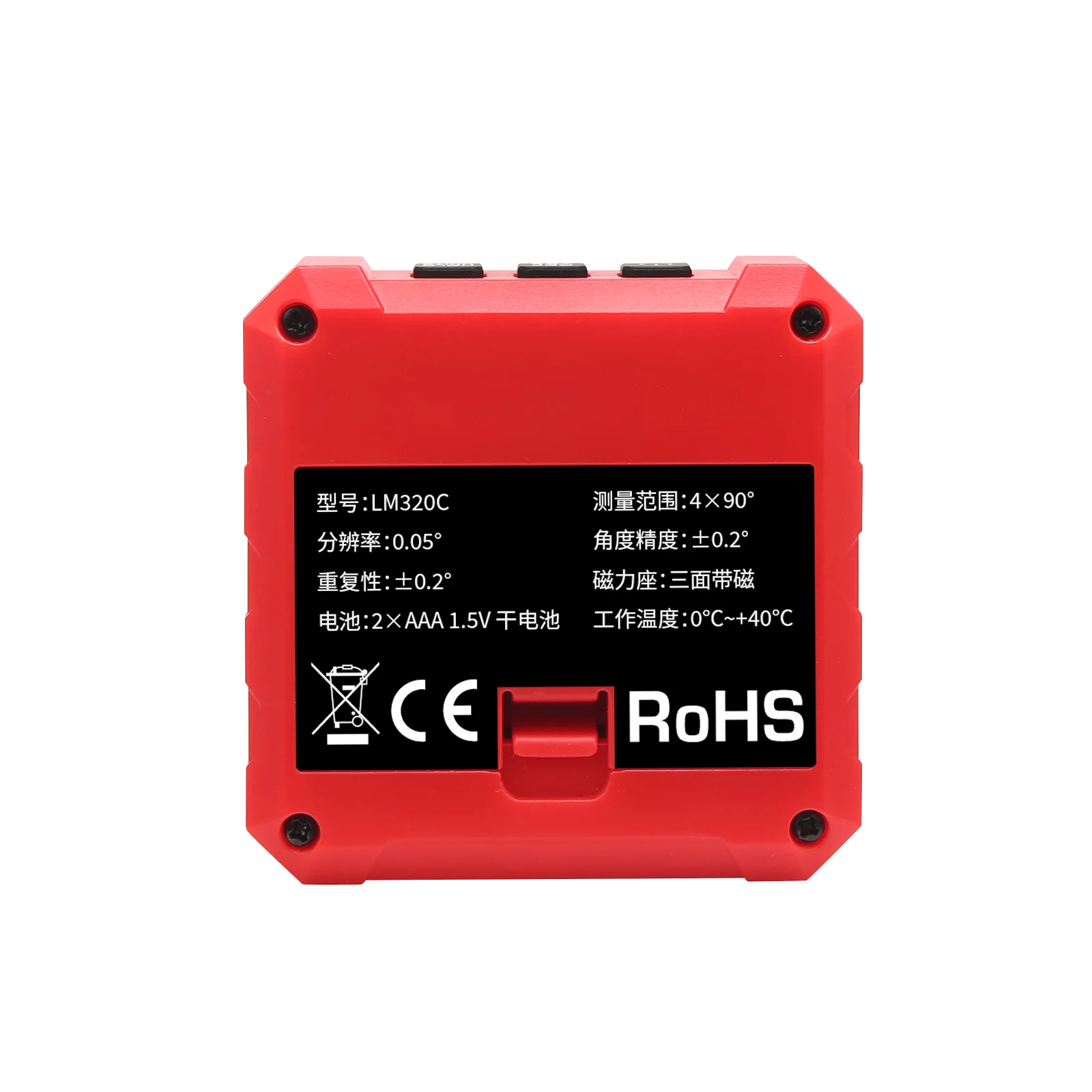 UNI-T LM320C high-precision mini electronic angle meter with magnetic level and angle ruler for measuring slope