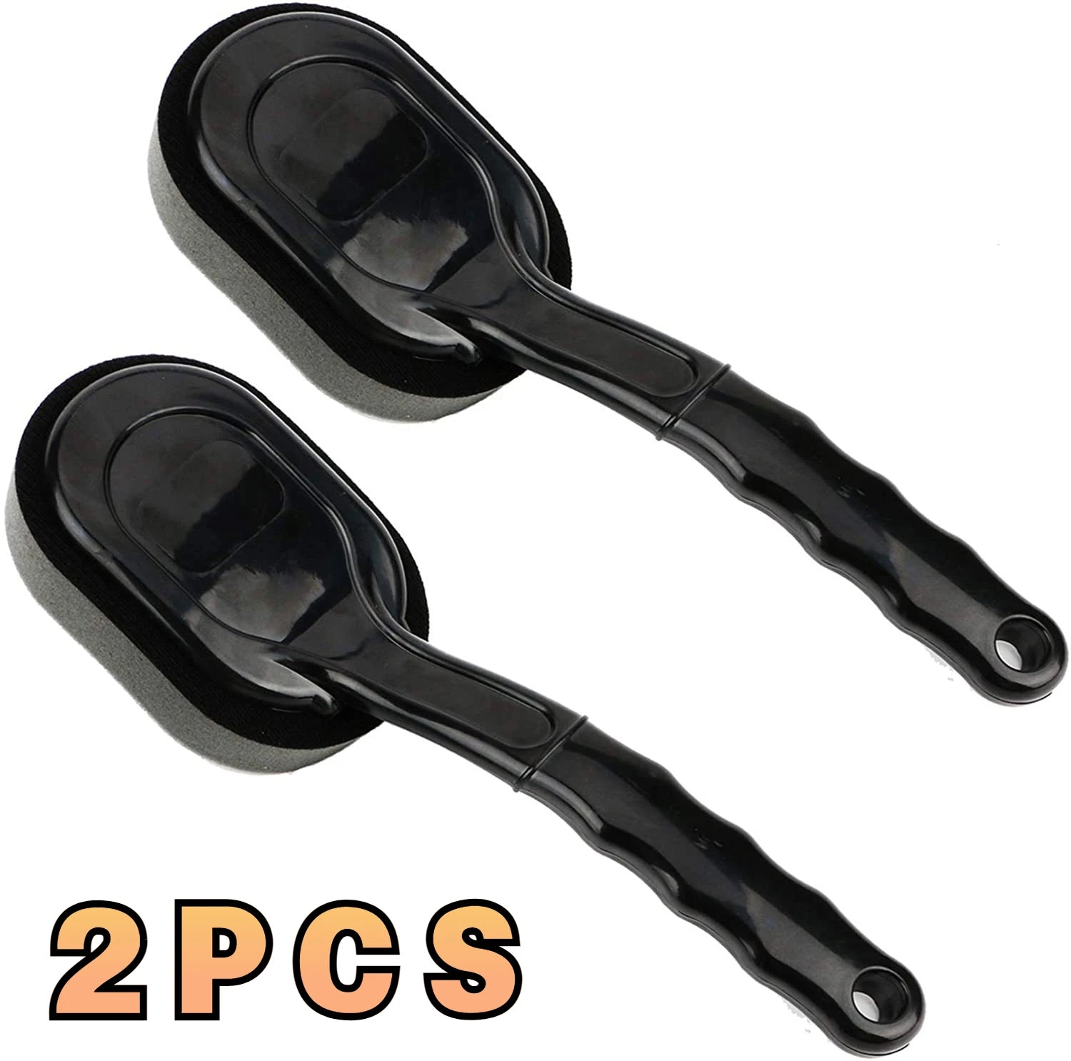 Car Tire Wheel Polishing Sponge Brush Long Handle Interior Brush Waxing Tire Hub Cleaning Sponge Brush Cleaning Car Accessories